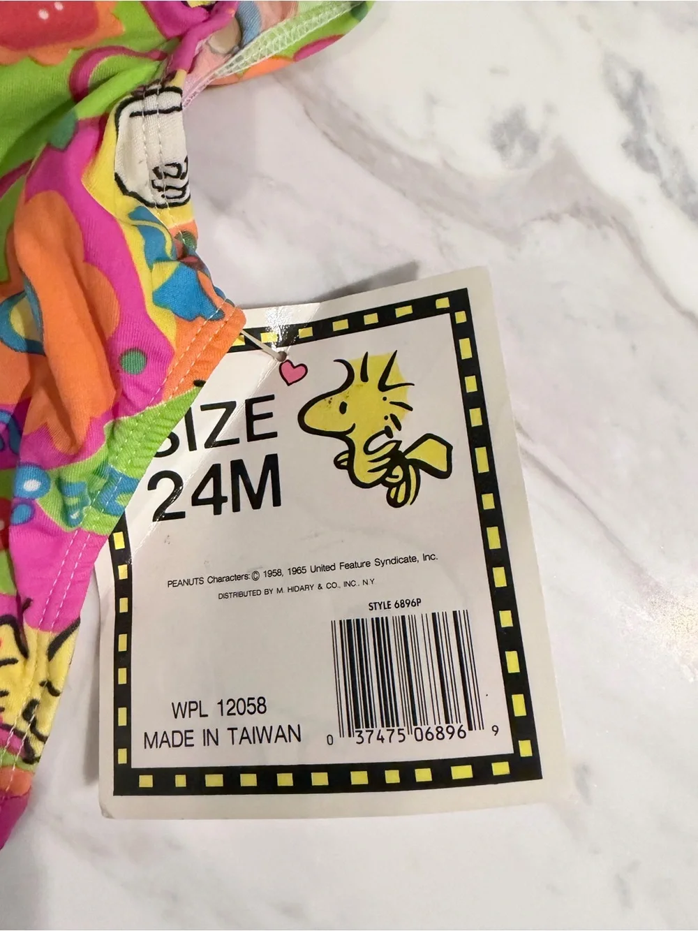 Vintage Snoopy peanuts swimsuit girls 24M